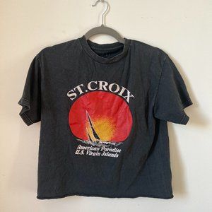 Graphic Tee St Croix John Galt One Size Brandy Melville